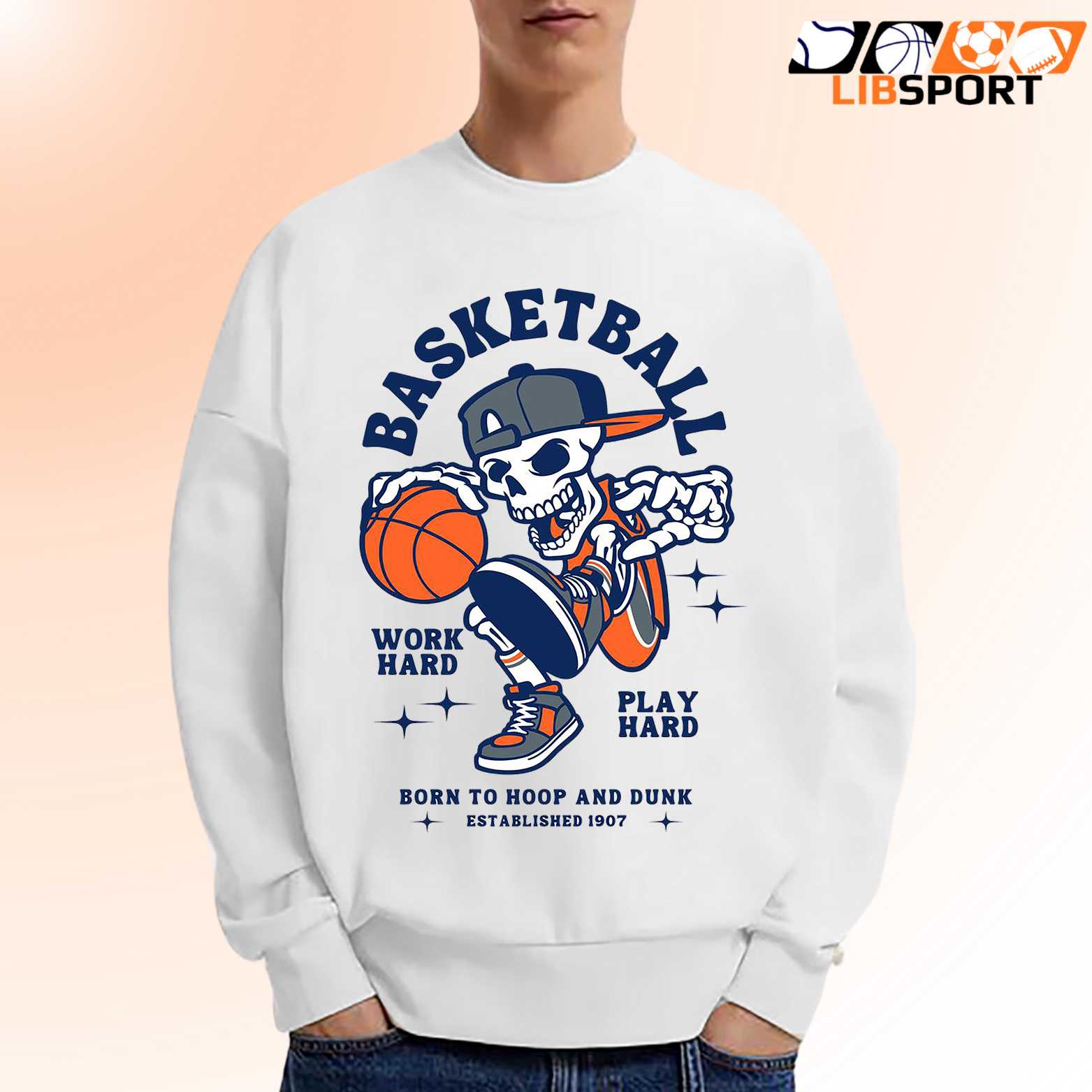 Basketball Skull T Shirt, Vintage Streetwear Tee, Unisex Shirt
